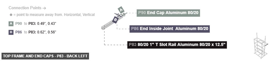 Top Frame and End Caps - Part 80/20 1