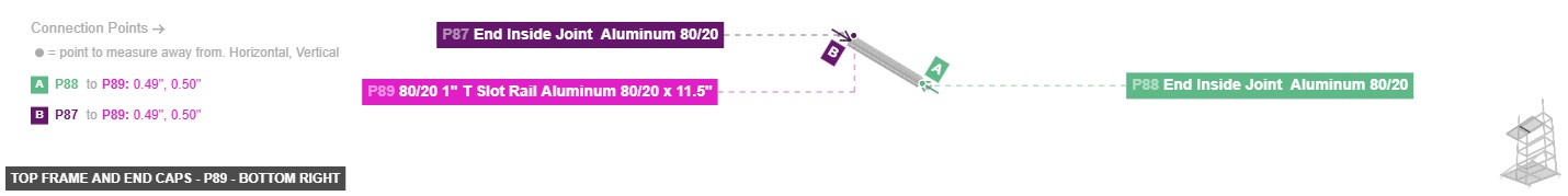 Top Frame and End Caps - Part 80/20 1