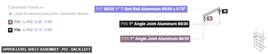 Upper-Level Shelf Assembly - Part 80/20 1