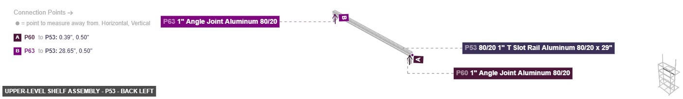Upper-Level Shelf Assembly - Part 80/20 1