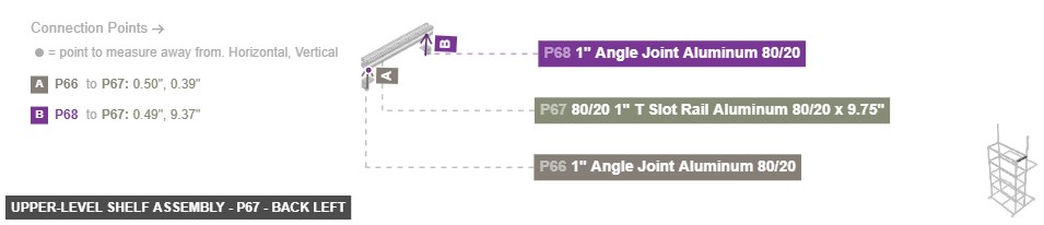 Upper-Level Shelf Assembly - Part 80/20 1