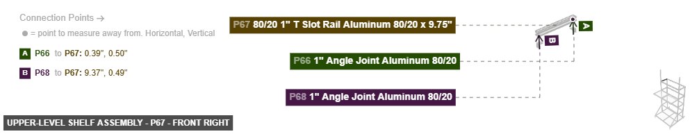 Upper-Level Shelf Assembly - Part 80/20 1