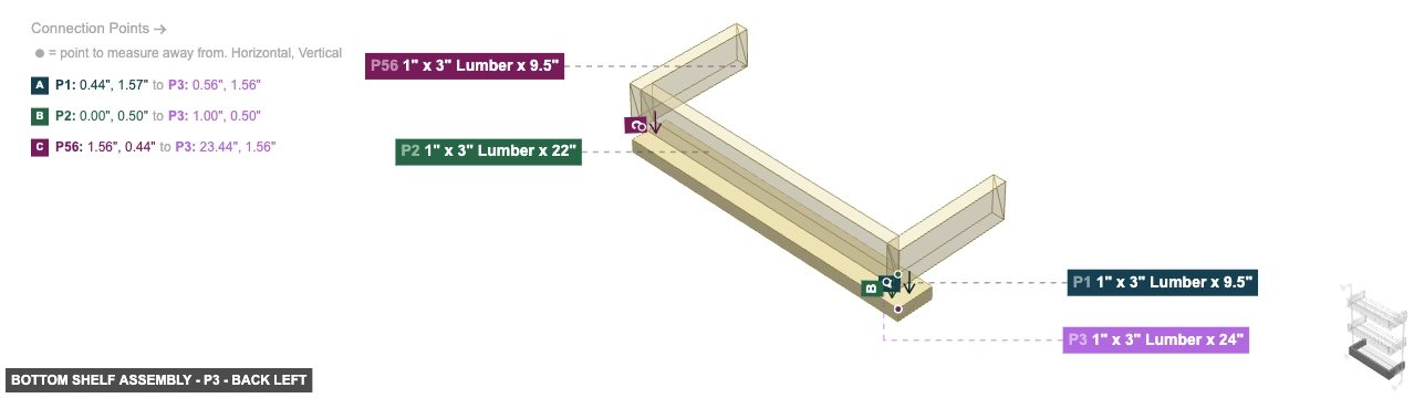 Bottom Shelf Assembly - Part 1