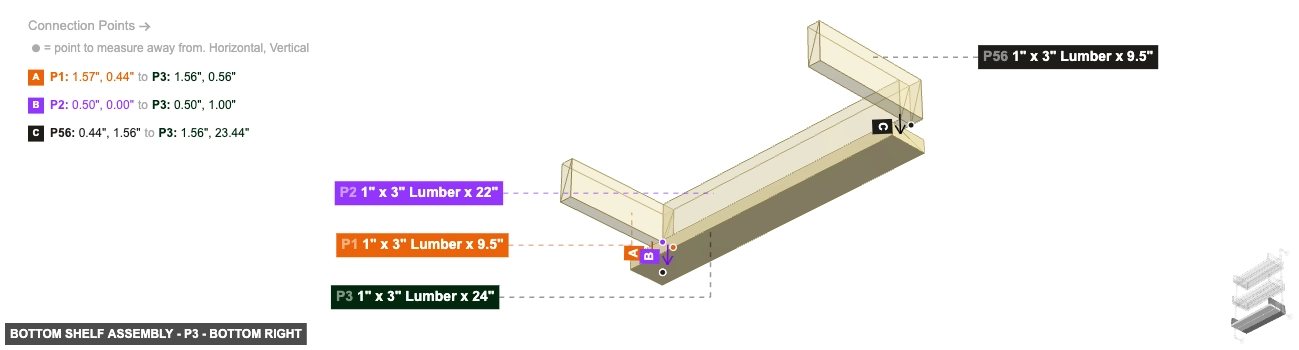 Bottom Shelf Assembly - Part 1