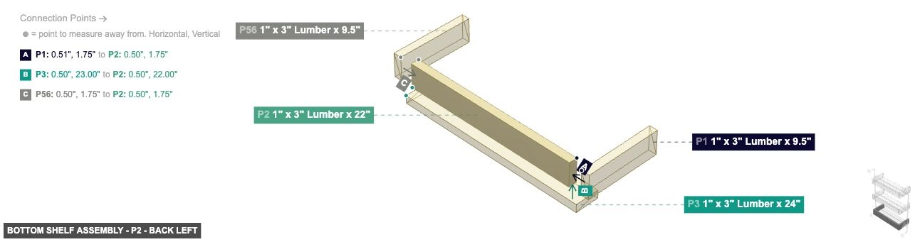 Bottom Shelf Assembly - Part 1