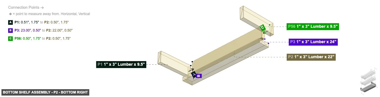 Bottom Shelf Assembly - Part 1