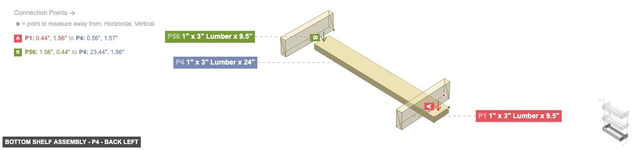 Bottom Shelf Assembly - Part 1