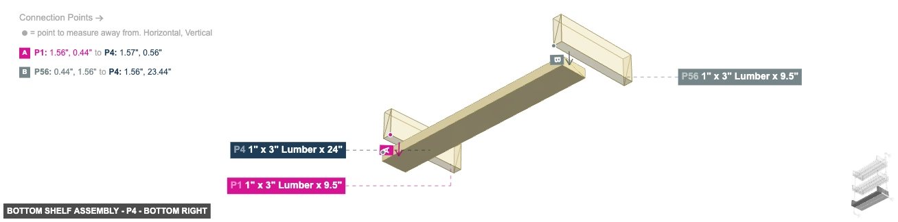 Bottom Shelf Assembly - Part 1