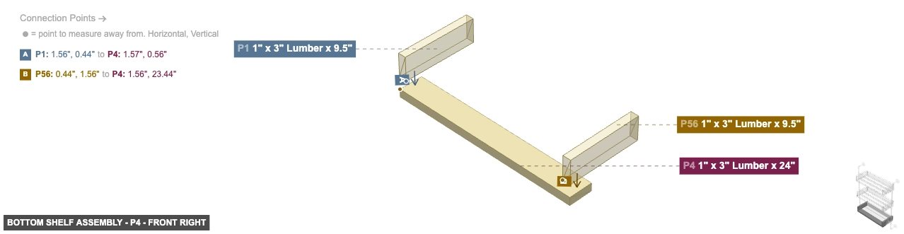 Bottom Shelf Assembly - Part 1