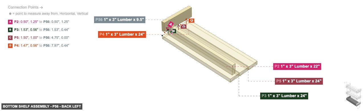 Bottom Shelf Assembly - Part 1