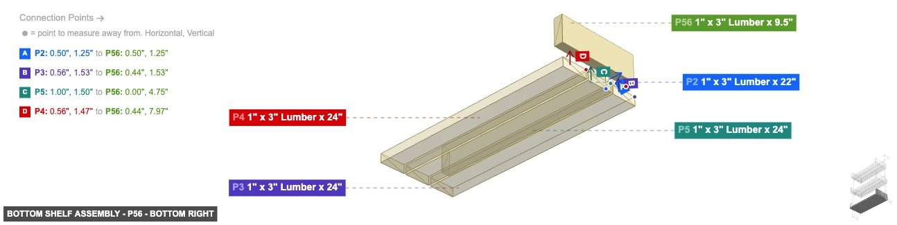 Bottom Shelf Assembly - Part 1