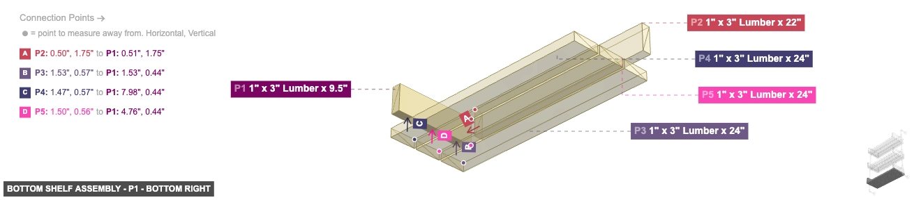 Bottom Shelf Assembly - Part 1