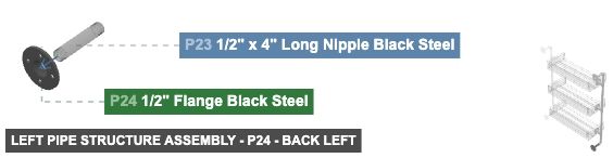 Left Pipe Structure Assembly - Part 1/2