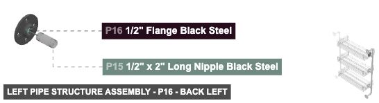 Left Pipe Structure Assembly - Part 1/2