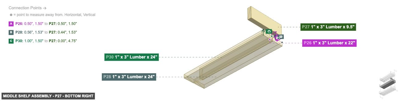 Middle Shelf Assembly - Part 1