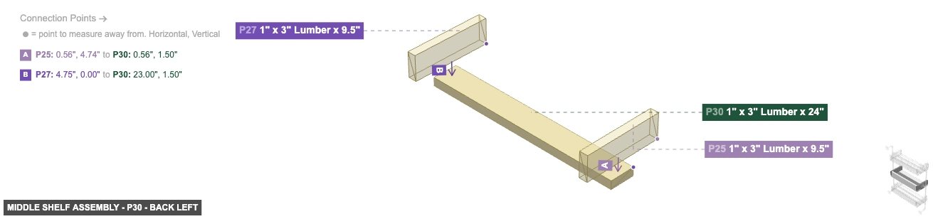 Middle Shelf Assembly - Part 1