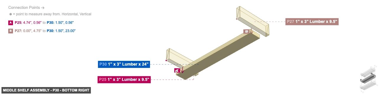 Middle Shelf Assembly - Part 1