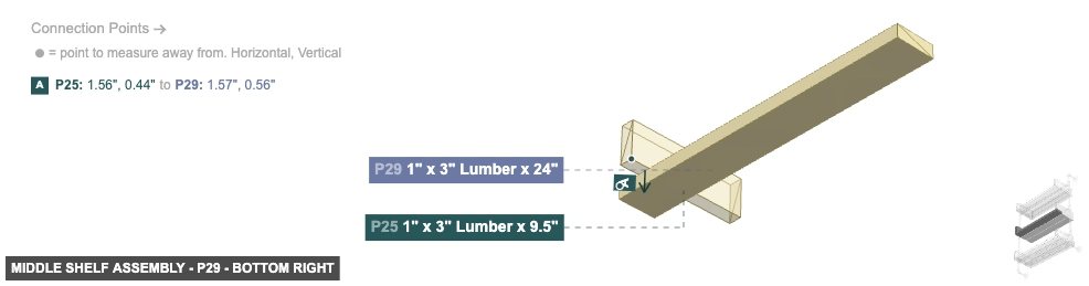 Middle Shelf Assembly - Part 1