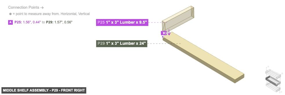 Middle Shelf Assembly - Part 1