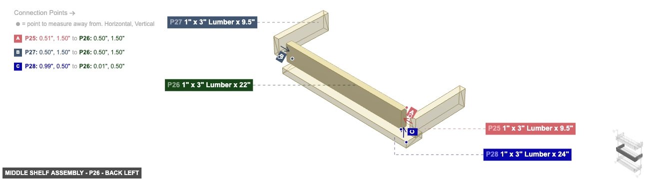 Middle Shelf Assembly - Part 1