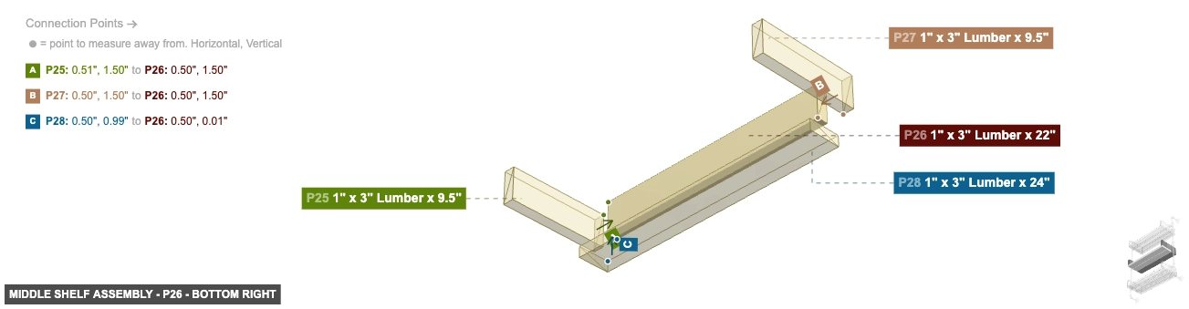 Middle Shelf Assembly - Part 1