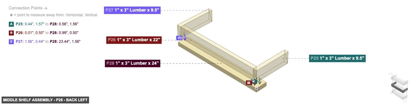 Middle Shelf Assembly - Part 1