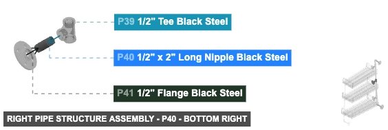 Right Pipe Structure Assembly - Part 1/2