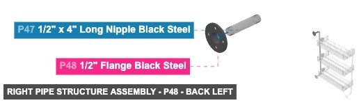 Right Pipe Structure Assembly - Part 1/2