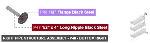 Right Pipe Structure Assembly - Part 1/2