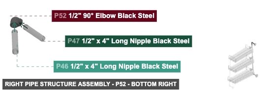 Right Pipe Structure Assembly - Part 1/2