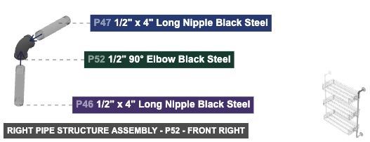 Right Pipe Structure Assembly - Part 1/2