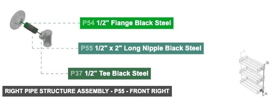 Right Pipe Structure Assembly - Part 1/2