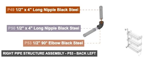 Right Pipe Structure Assembly - Part 1/2