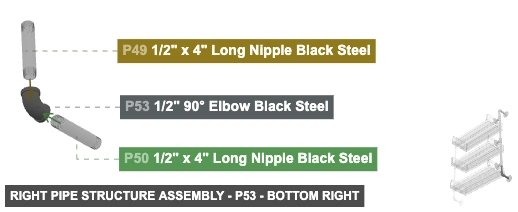 Right Pipe Structure Assembly - Part 1/2