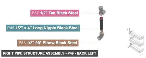 Right Pipe Structure Assembly - Part 1/2
