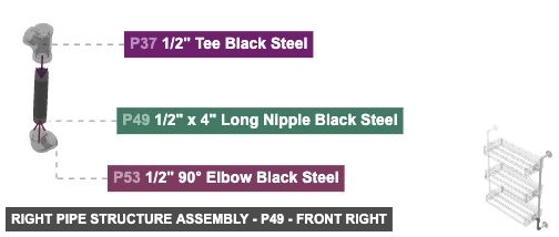 Right Pipe Structure Assembly - Part 1/2