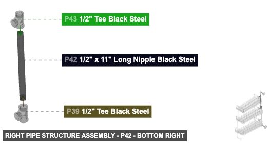 Right Pipe Structure Assembly - Part 1/2