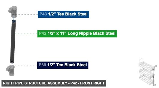 Right Pipe Structure Assembly - Part 1/2