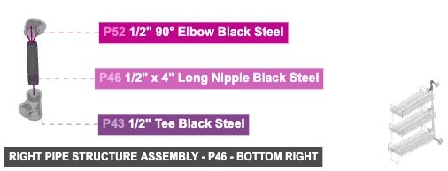 Right Pipe Structure Assembly - Part 1/2