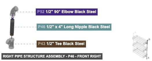 Right Pipe Structure Assembly - Part 1/2