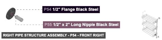 Right Pipe Structure Assembly - Part 1/2