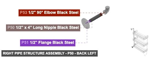 Right Pipe Structure Assembly - Part 1/2