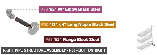 Right Pipe Structure Assembly - Part 1/2