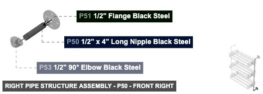 Right Pipe Structure Assembly - Part 1/2