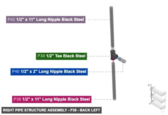 Right Pipe Structure Assembly - Part 1/2