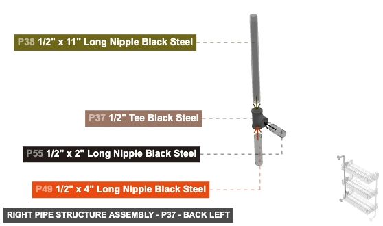 Right Pipe Structure Assembly - Part 1/2