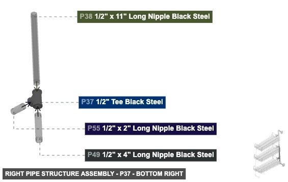 Right Pipe Structure Assembly - Part 1/2