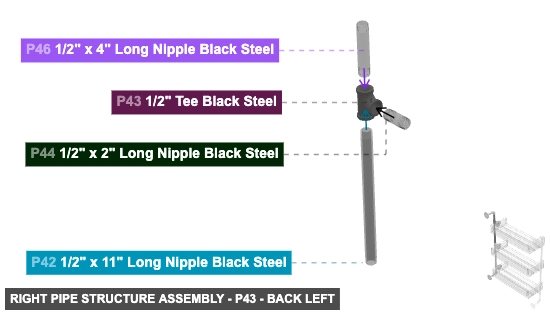 Right Pipe Structure Assembly - Part 1/2