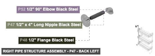Right Pipe Structure Assembly - Part 1/2