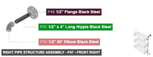 Right Pipe Structure Assembly - Part 1/2